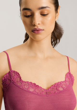 Woolen Lace Spaghetti Top
