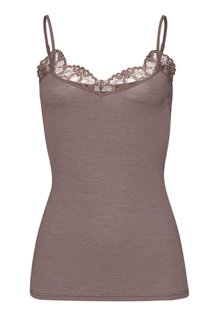 Woolen Lace Spaghetti Top