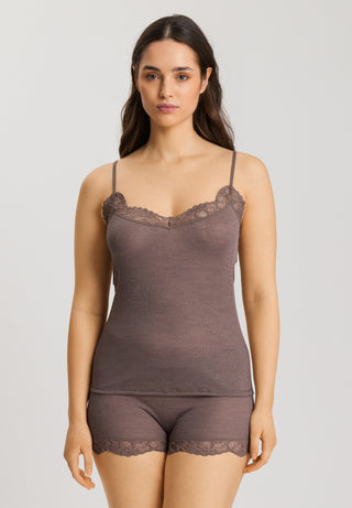 Woolen Lace Spaghetti Top