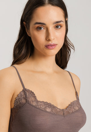 Woolen Lace Spaghetti Top