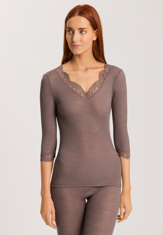 Woolen Lace 3/4 SLV Shirt