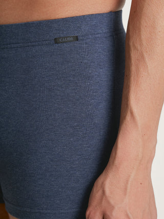 HERREN Boxer, jeans melé
