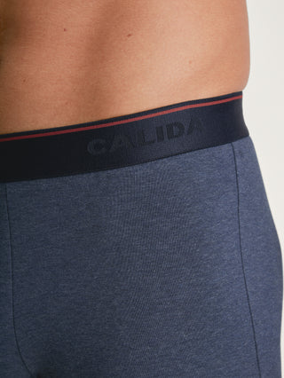 HERREN Boxer, jeans melé