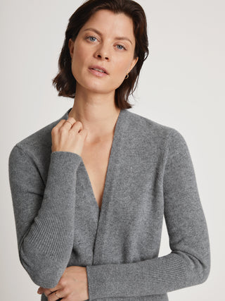 DAMEN Kimono, cosy grey melé