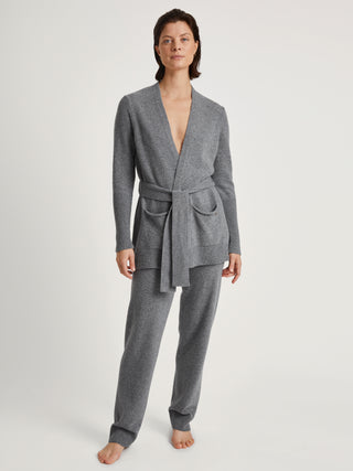 DAMEN Jacke, cosy grey melé
