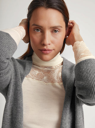 DAMEN Jacke, cosy grey melé
