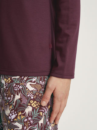 DAMEN Pyjama, port royal red