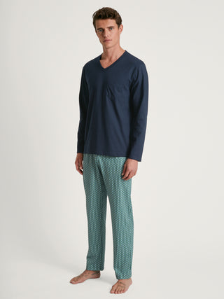 HERREN Pyjama, dark sapphire