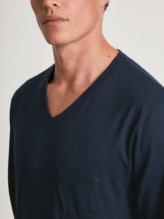 HERREN Pyjama, dark sapphire