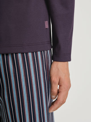HERREN Pyjama, plum