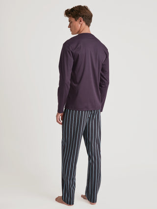HERREN Pyjama, plum