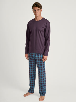 HERREN Pyjama, plum