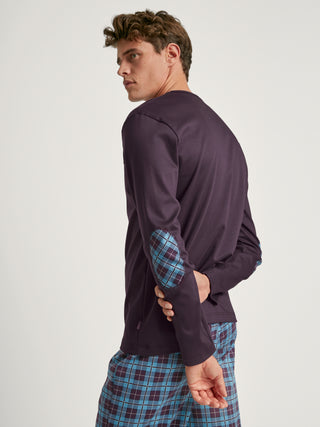 HERREN Pyjama, plum