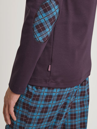 HERREN Pyjama, plum