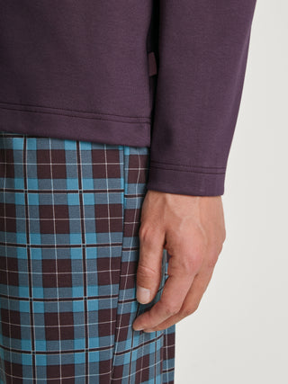 HERREN Pyjama, plum