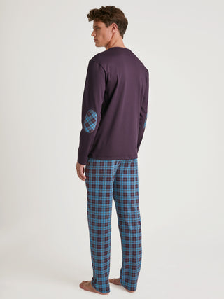 HERREN Pyjama, plum