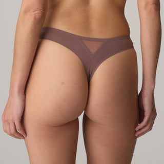 LOUIE satin taupe String