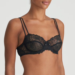 JANE schwarz Balconette-BH horizontale Naht