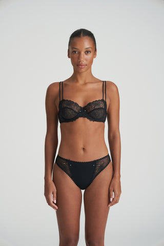 JANE schwarz Balconette-BH horizontale Naht