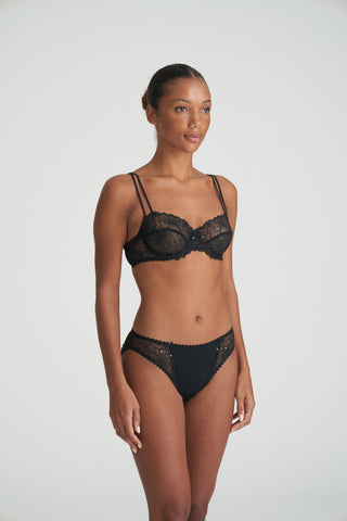 JANE schwarz Balconette-BH horizontale Naht