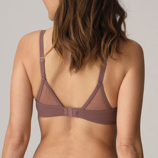 LOUIE satin taupe Push-up BH