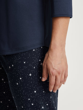 DAMEN Pyjama 3/4, peacoat blue