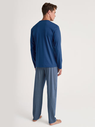 HERREN Pyjama, pottery blue