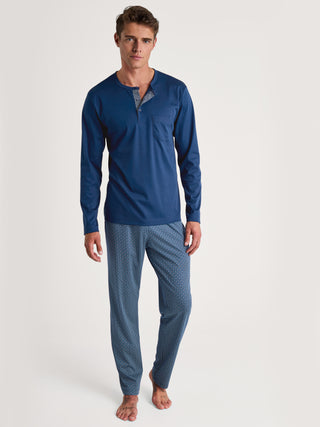 HERREN Pyjama, pottery blue