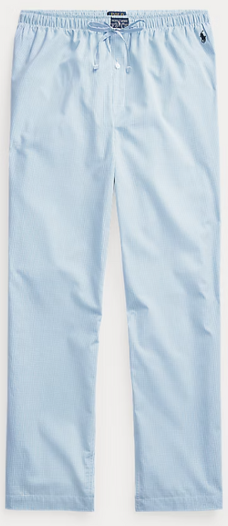 Gingan-Pyjamahose aus Baumwolle