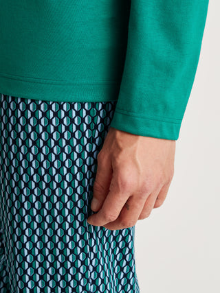 HERREN Pyjama, pond green