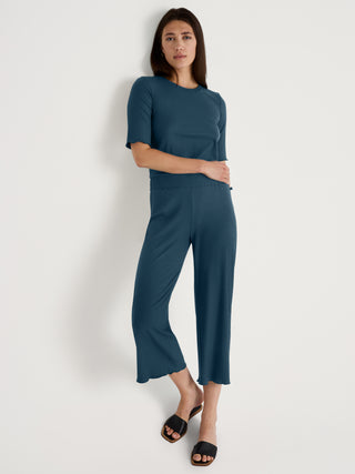 DAMEN Hose 7/8, deep dive petrol