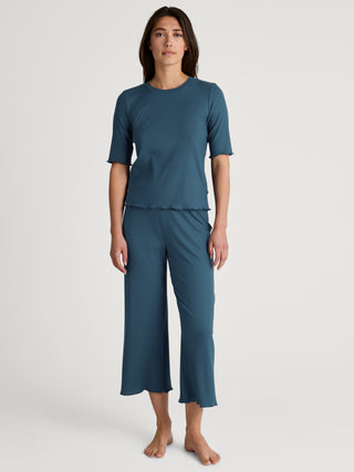 DAMEN Hose 7/8, deep dive petrol
