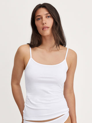 DAMEN Spaghetti-Top, weiss