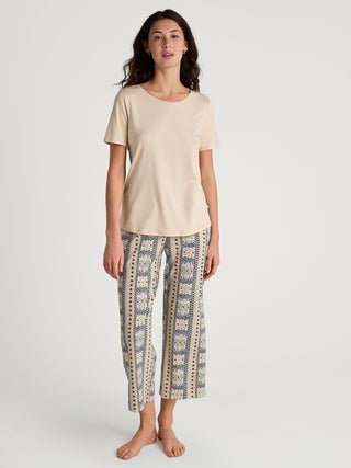 DAMEN Hose 7/8, dune beige