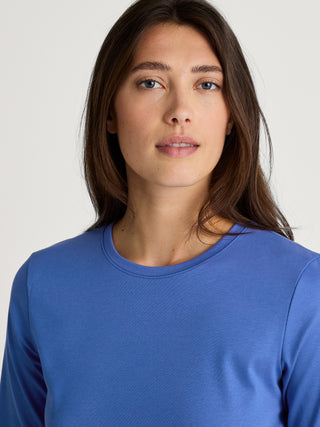 DAMEN Shirt kurzarm, dazzling blue