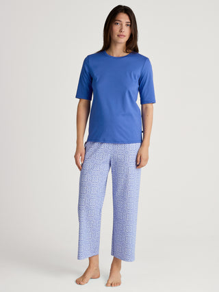 DAMEN Shirt kurzarm, dazzling blue