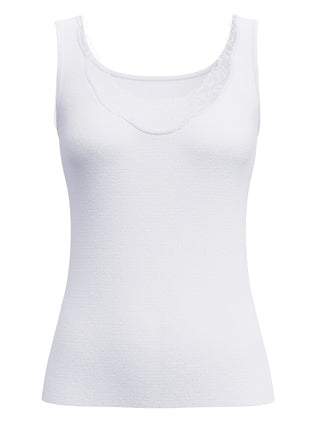 DAMEN Top ohne Arm, weiss
