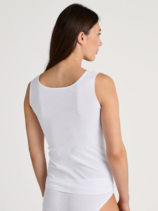 DAMEN Top ohne Arm, weiss