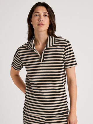 DAMEN Shirt kurzarm, schwarz