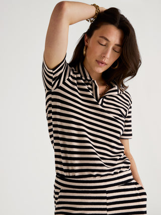 DAMEN Shirt kurzarm, schwarz