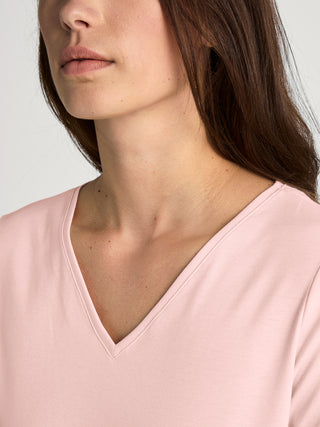 DAMEN Shirt kurzarm, pearl blush
