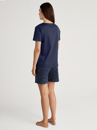 DAMEN Pyjama kurz, peacoat blue