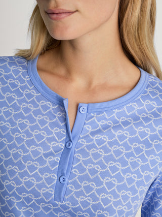 DAMEN Sleepshirt, hydrangea blue