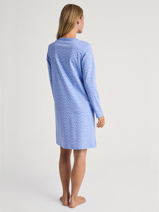 DAMEN Sleepshirt, hydrangea blue