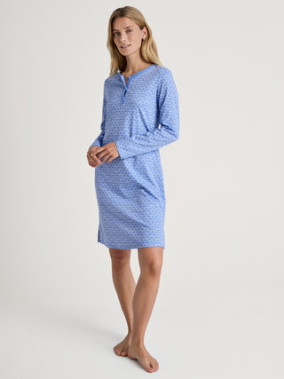 DAMEN Sleepshirt, hydrangea blue