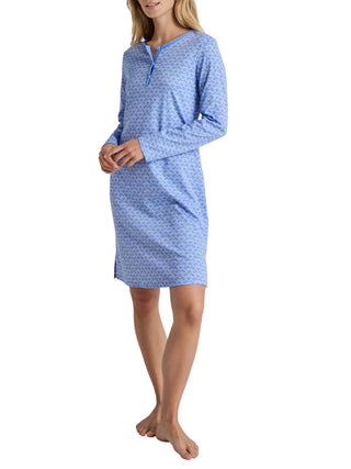 DAMEN Sleepshirt, hydrangea blue