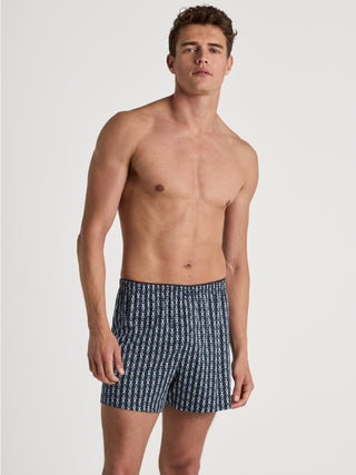 HERREN Boxer Short, blue lily