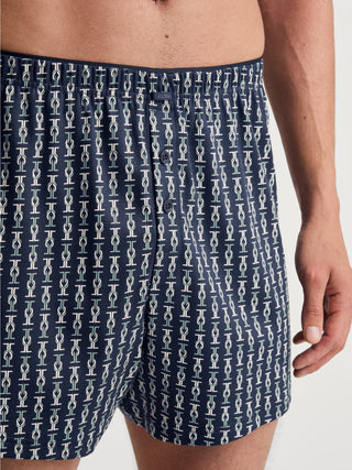 HERREN Boxer Short, blue lily