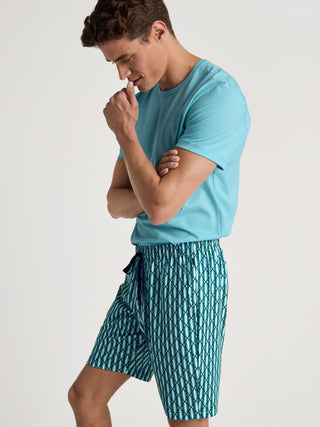 HERREN Bermudas, aquamarine