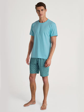 HERREN Bermudas, aquamarine
